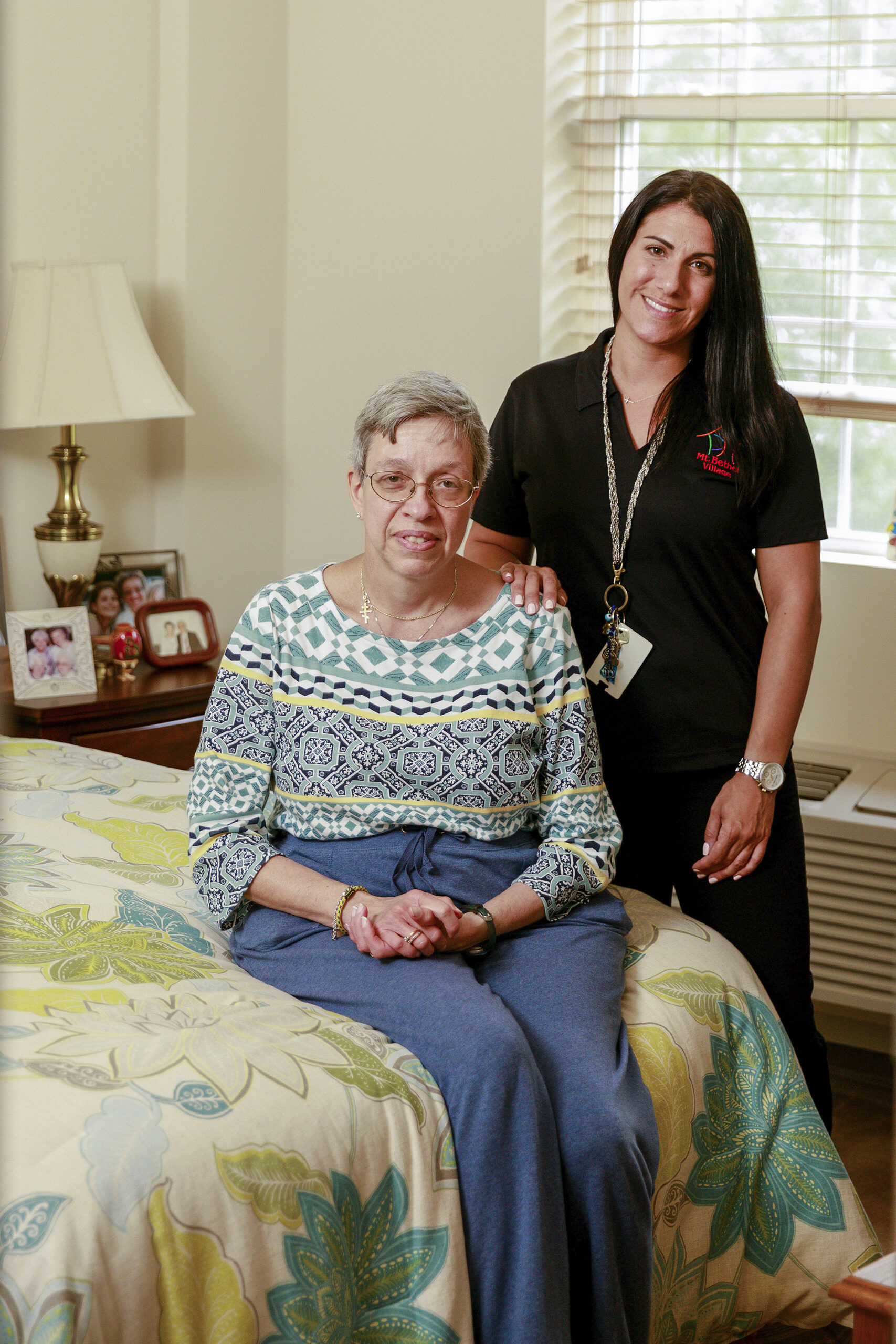 Resident Bedroom with staffer